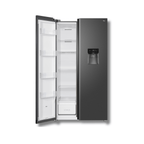 Nevera Side by Side TCL P520SBC 18 Pies Cúbicos Inverter Dispensador de Agua Gris Oscuro