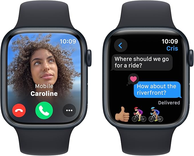 Apple Watch Series 9 45mm Aluminum Case with Sport Loop - Midnight