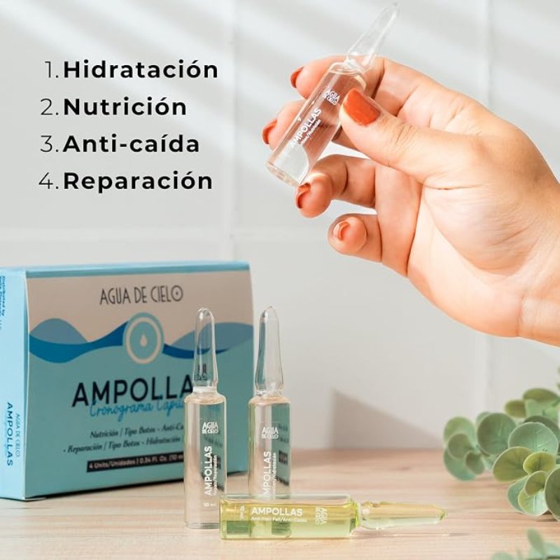 AGUA DE CIELO AMPOLLAS CRONOGRAMA CAPILAR (CAJA COMPLETA)