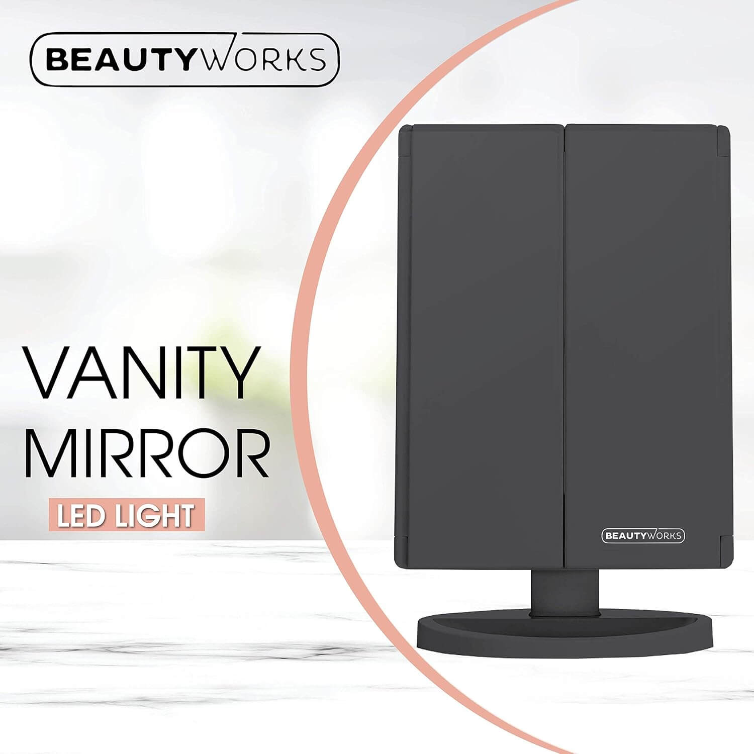 Espejo de Maquillaje LED Beautyworks con Aumento