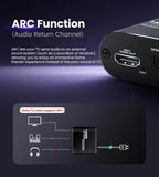 Extractor De Audio HDMI ARC  4K@60Hz Optico Toslink SPDIF + 3.5mm AUX