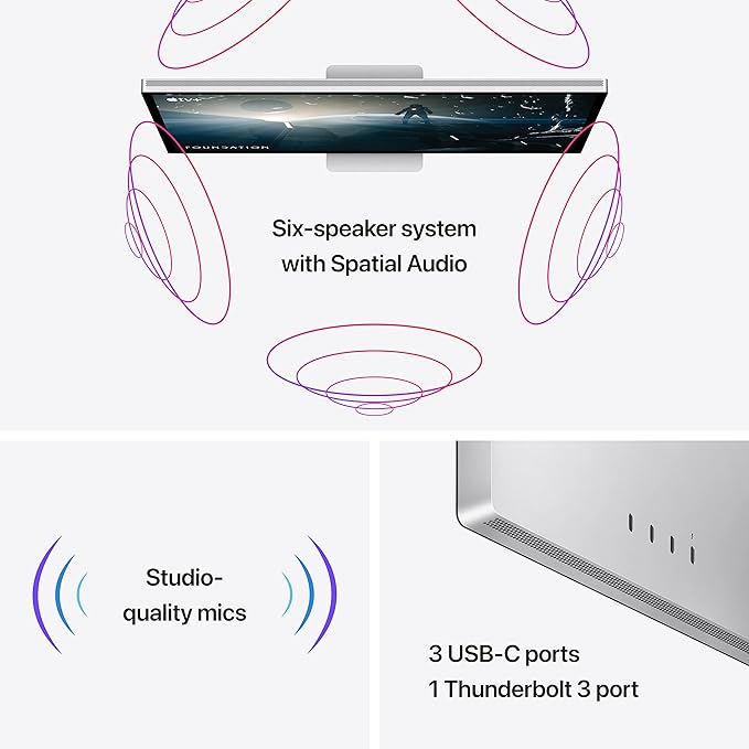 Apple Studio Display 27" (Tilt Adjustable Stand Nano-Texture Glass