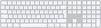 Apple Magic Keyboard with Numeric Keypad (Spanish, Lightning - White Keys)