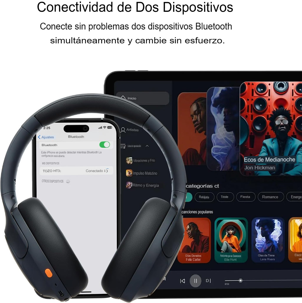 Audífonos Inalámbricos TOZO HT3 Con Cancelación De Ruido Inteligente