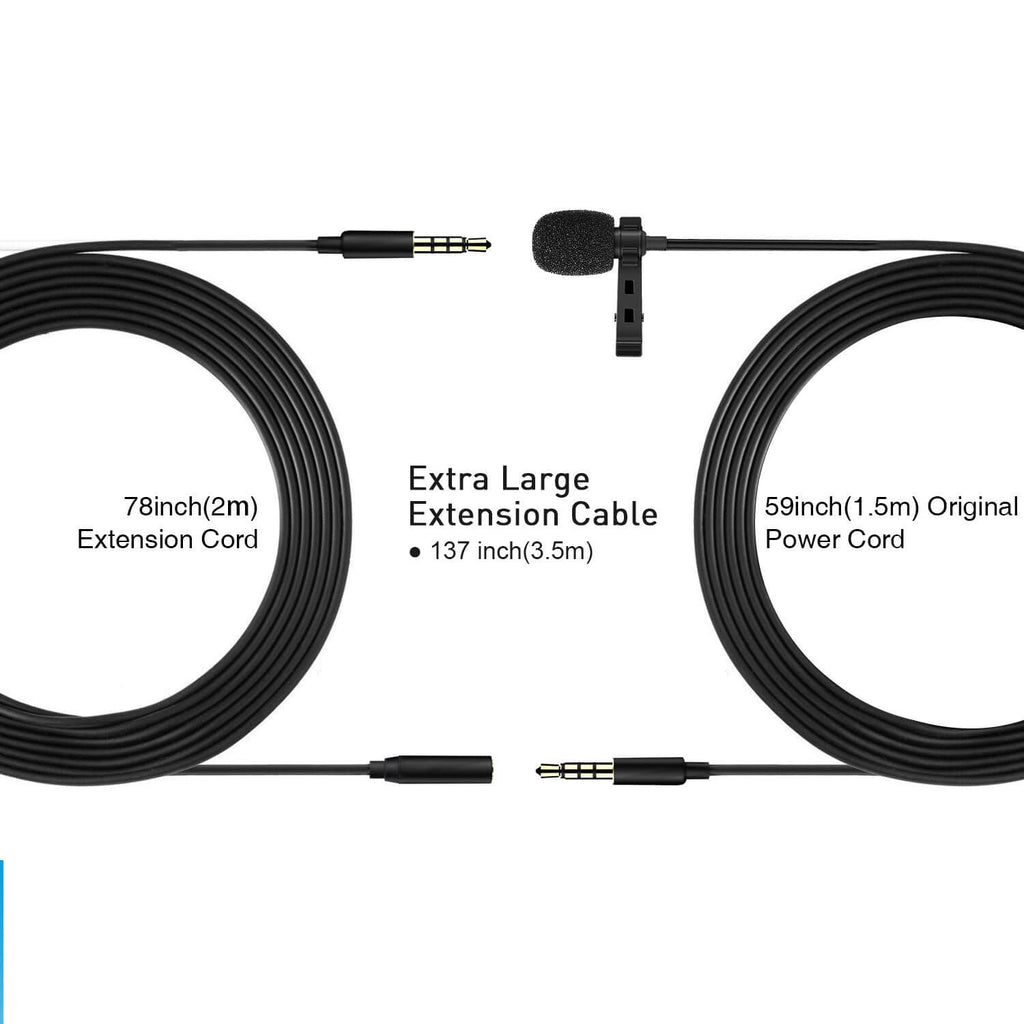 Micrófono Aux Celulares/Tabletas + Extensión 2m