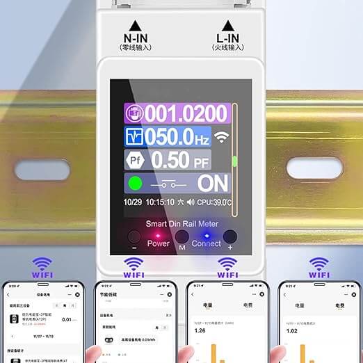 Medidor de Energía Digital Voltaje  AT2P