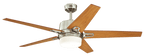 ABANICO DE TECHO 56" ZEPHYR BRUSHED NICKEL