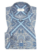 Camisa Mirto Mangas Largas Estampada Para Caballeros by Mirto