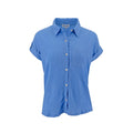 Blusa White Rhino Mangas Cortas Corrugado para Damas