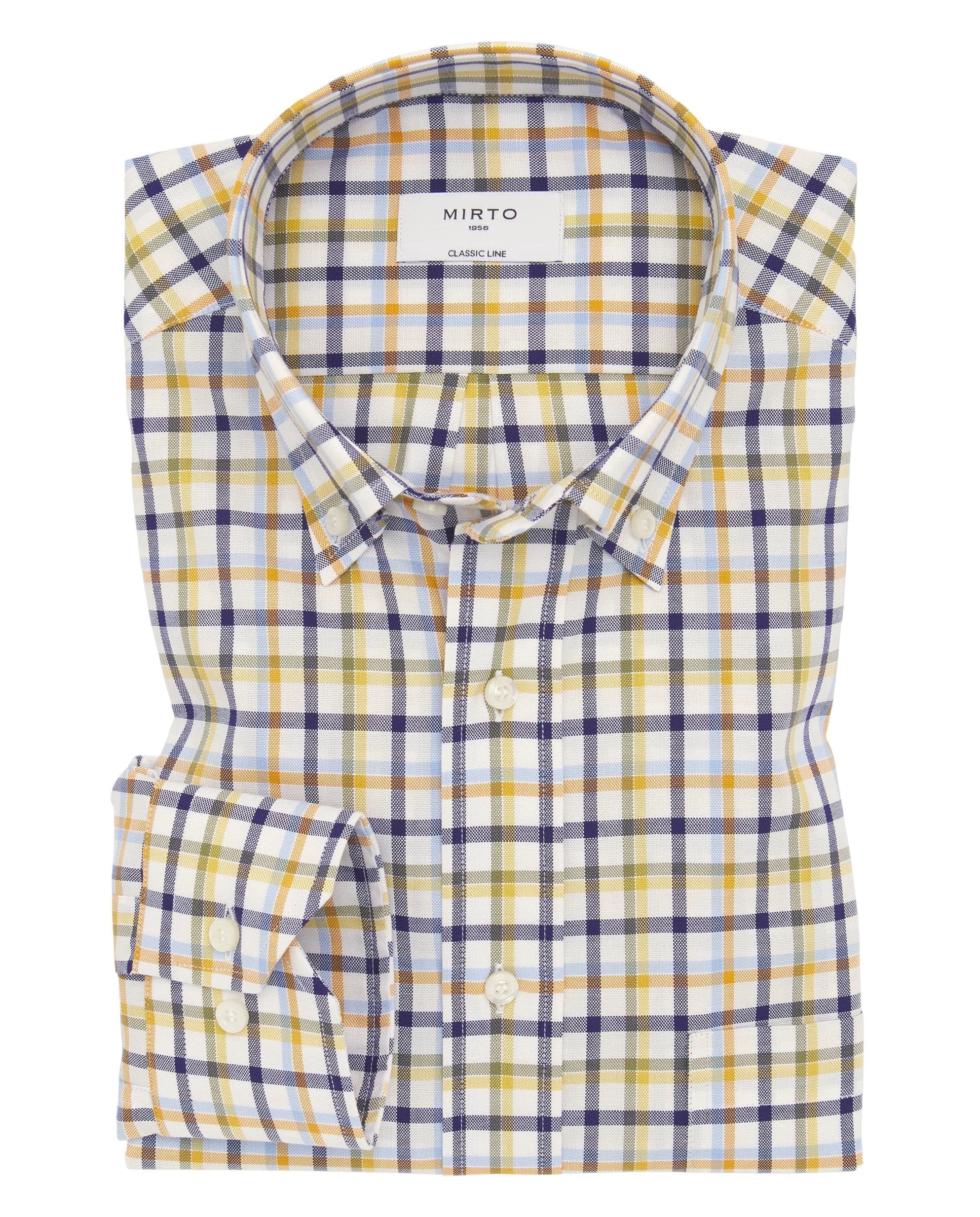 Camisa Mirto Mangas Largas Cuadros Para Caballeros by Mirto