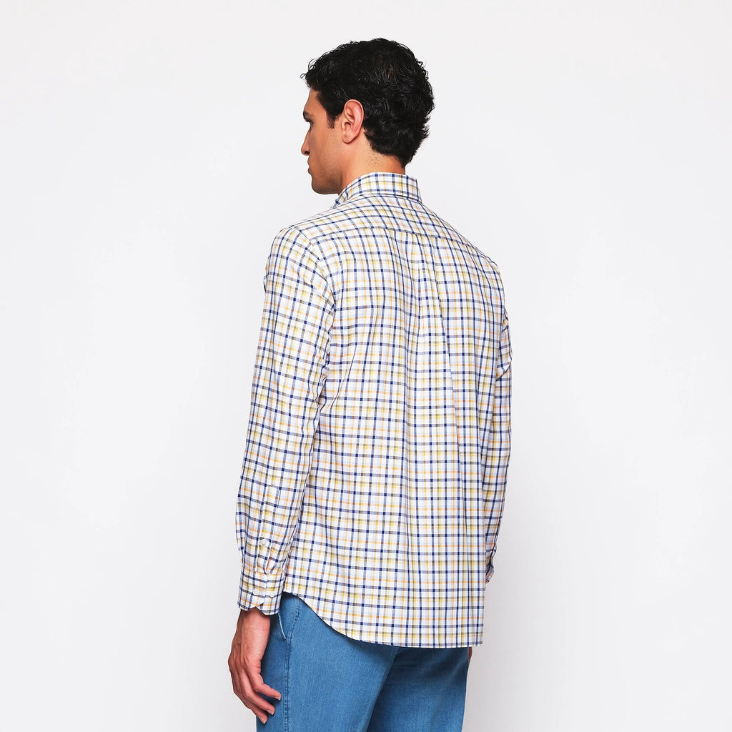 Camisa Mirto Mangas Largas Cuadros Para Caballeros by Mirto