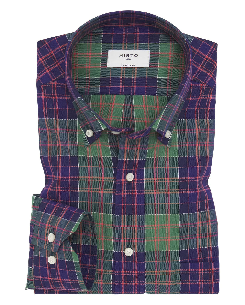 Camisa Mirto Mangas Largas Cuadros Para Caballeros by Mirto
