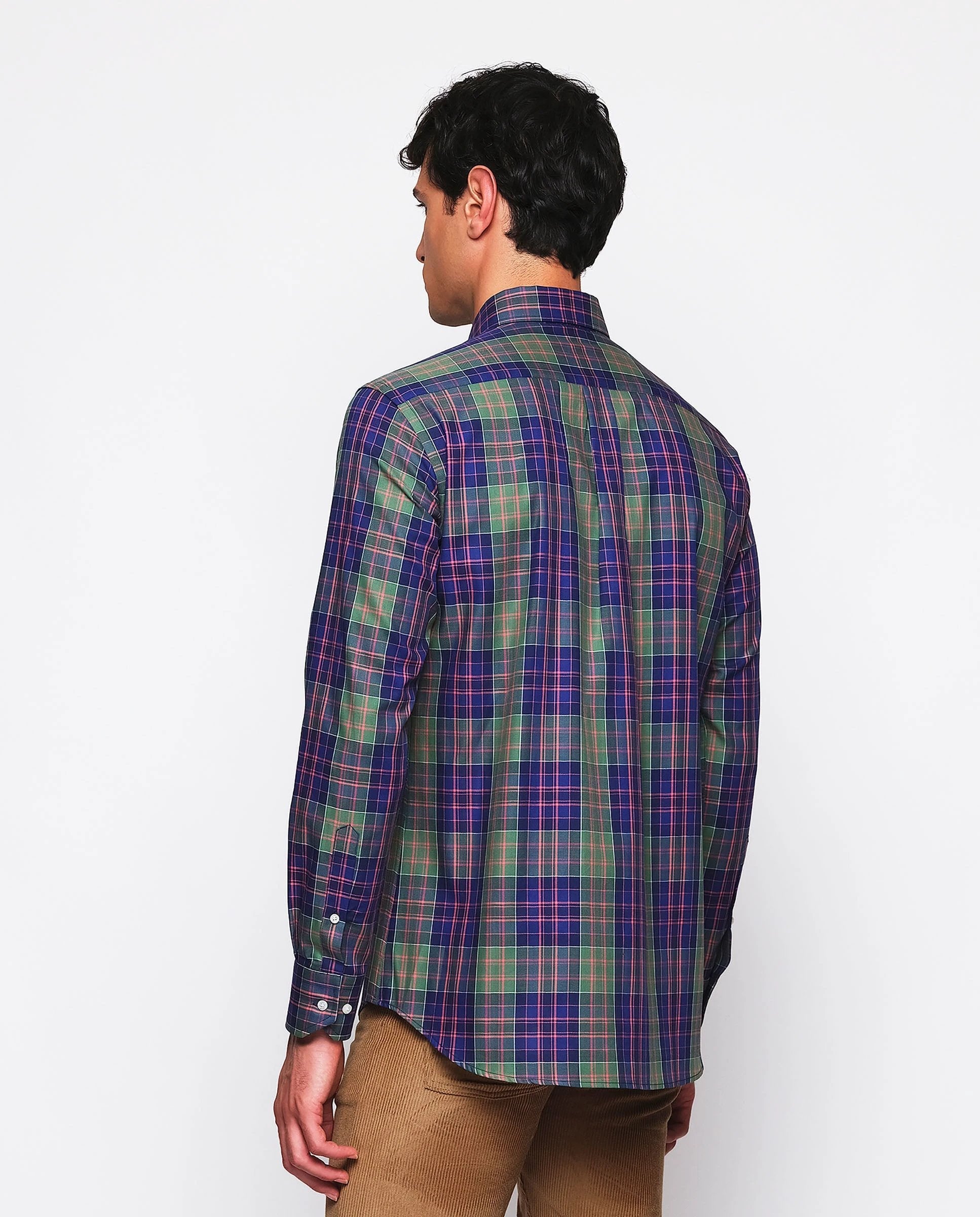 Camisa Mirto Mangas Largas Cuadros Para Caballeros by Mirto