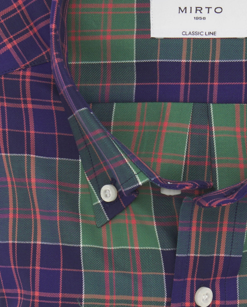 Camisa Mirto Mangas Largas Cuadros Para Caballeros by Mirto