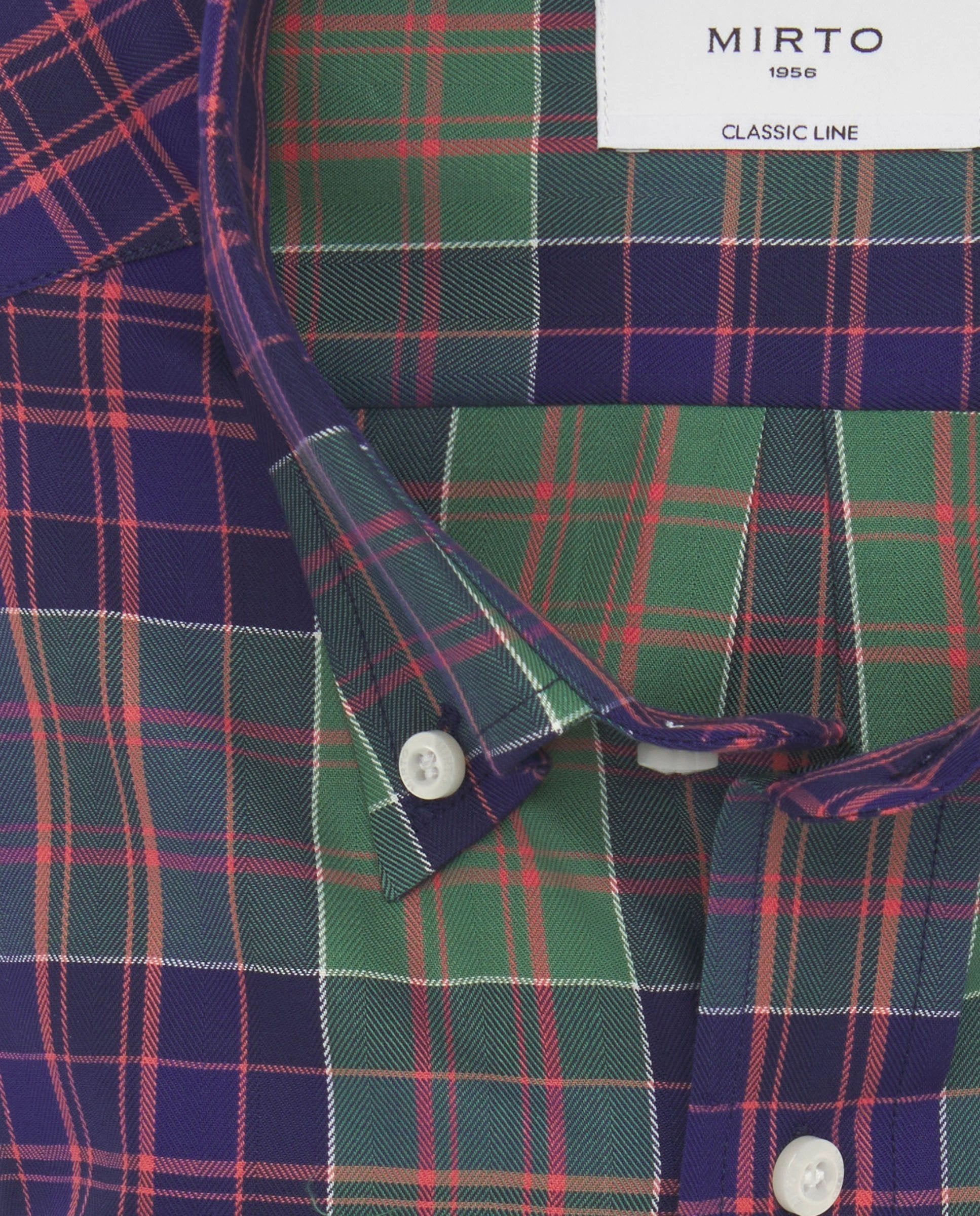 Camisa Mirto Mangas Largas Cuadros Para Caballeros by Mirto