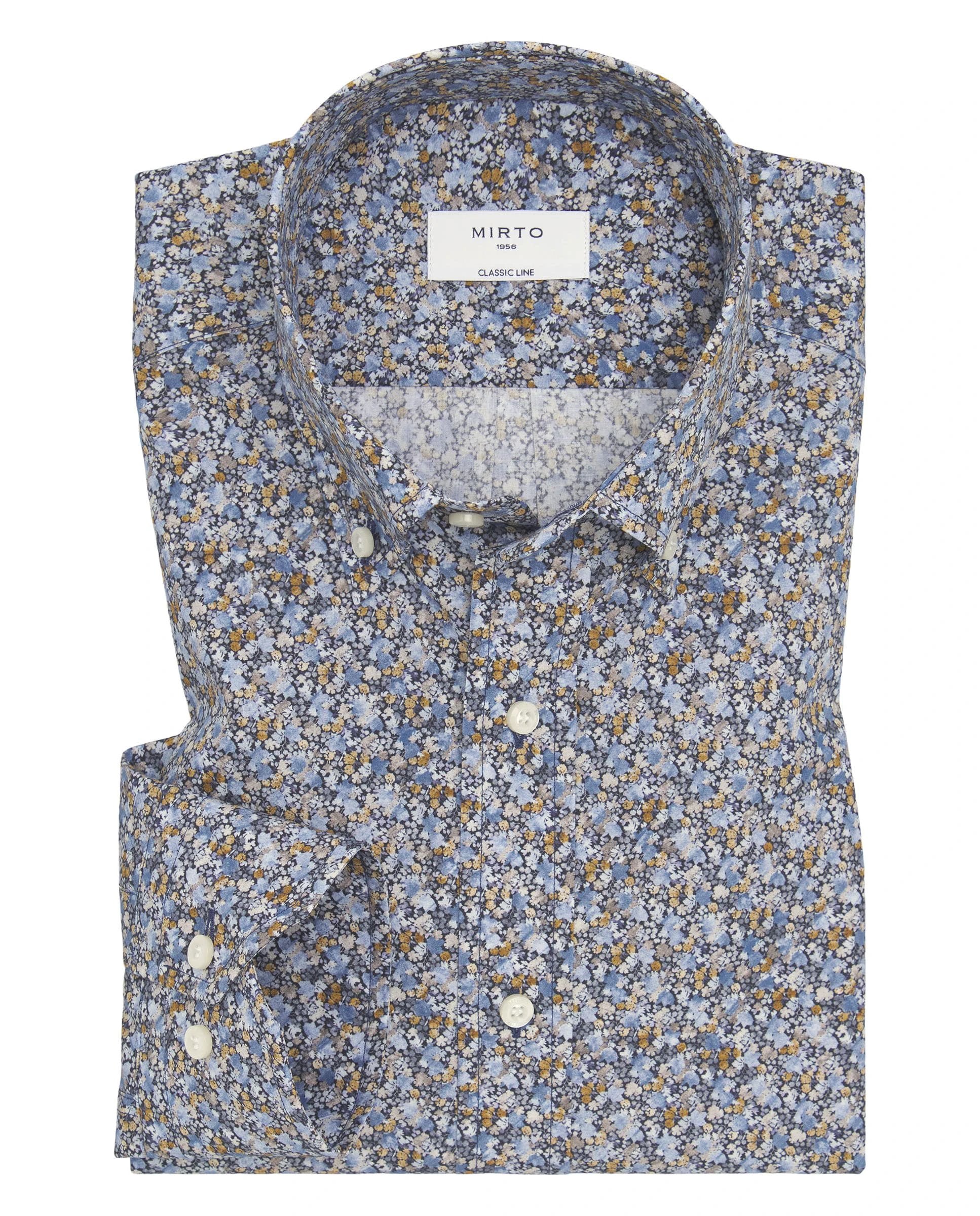 Camisa Mirto Mangas Largas Estampada Para Caballeros by Mirto