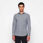Camisa Mirto Mangas Largas Estampada Para Caballeros by Mirto