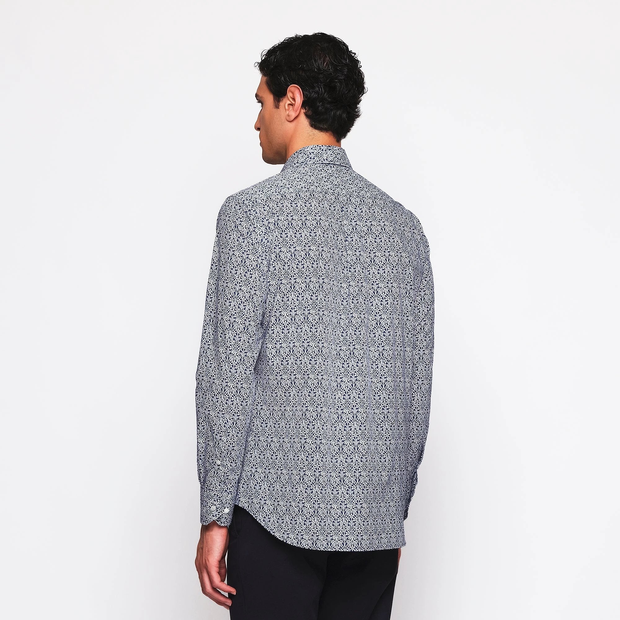 Camisa Mirto Mangas Largas Estampada Para Caballeros by Mirto