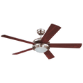 ABANICO DE TECHO 52" COMET BRUSHED NICKEL
