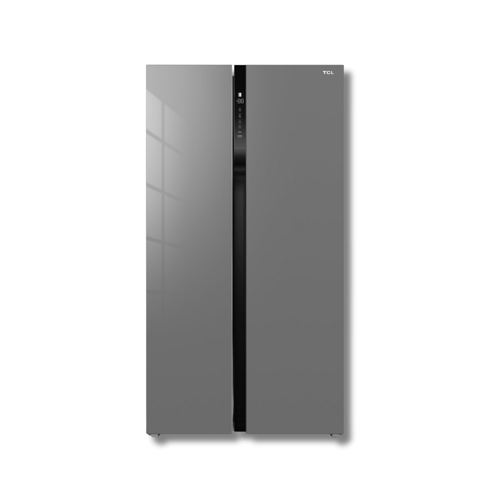 Nevera Side by Side TCL P520SBGS 18 Pies Cúbicos Glass Silver