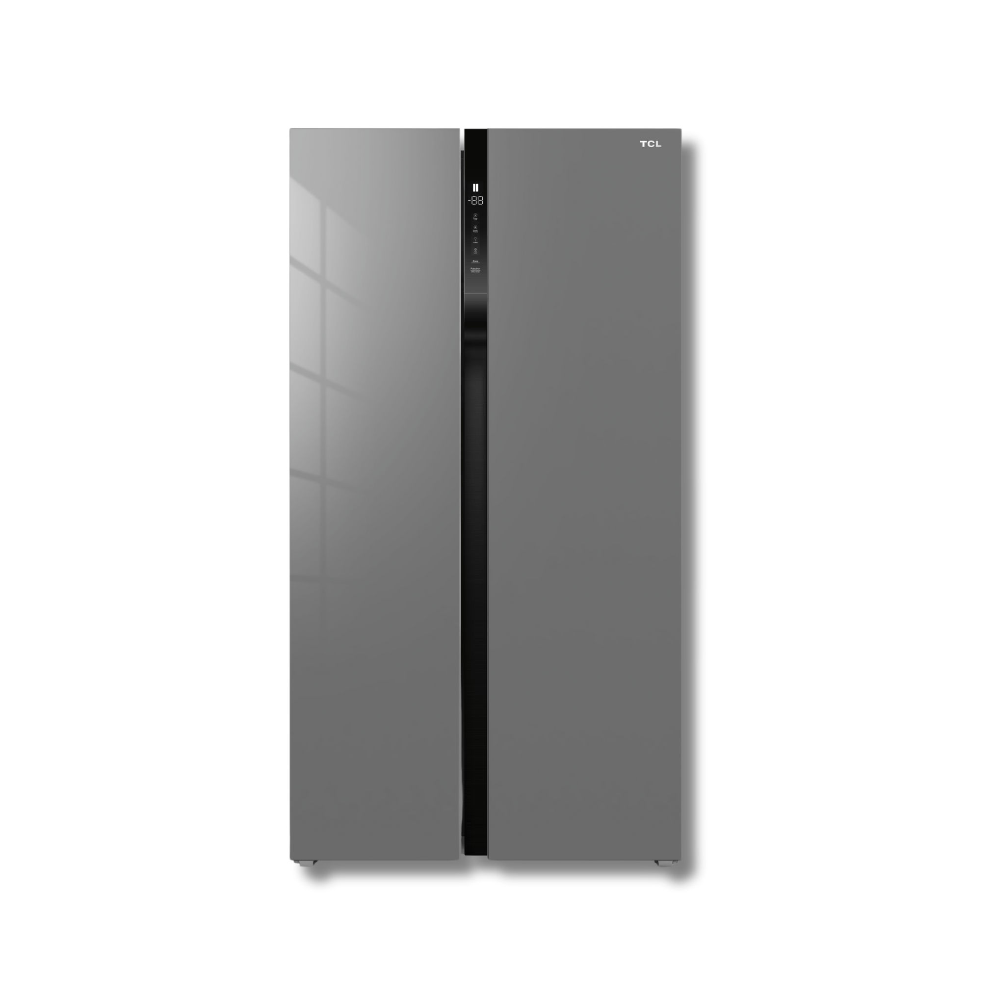 Nevera Side by Side TCL P650SBGS 23 Pies Cúbicos Inverter Glass Silver