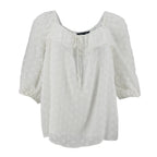 Blusa Zac & Rachel Mangas 3/4 Swiss Point Para Damas by Zac & Rachel