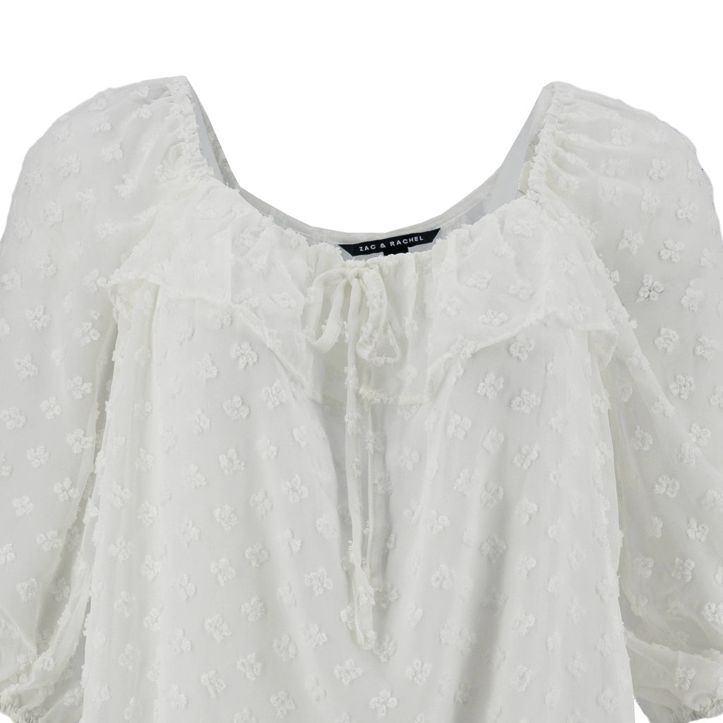 Blusa Zac & Rachel Mangas 3/4 Swiss Point Para Damas by Zac & Rachel