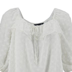 Blusa Zac & Rachel Mangas 3/4 Swiss Point Para Damas by Zac & Rachel