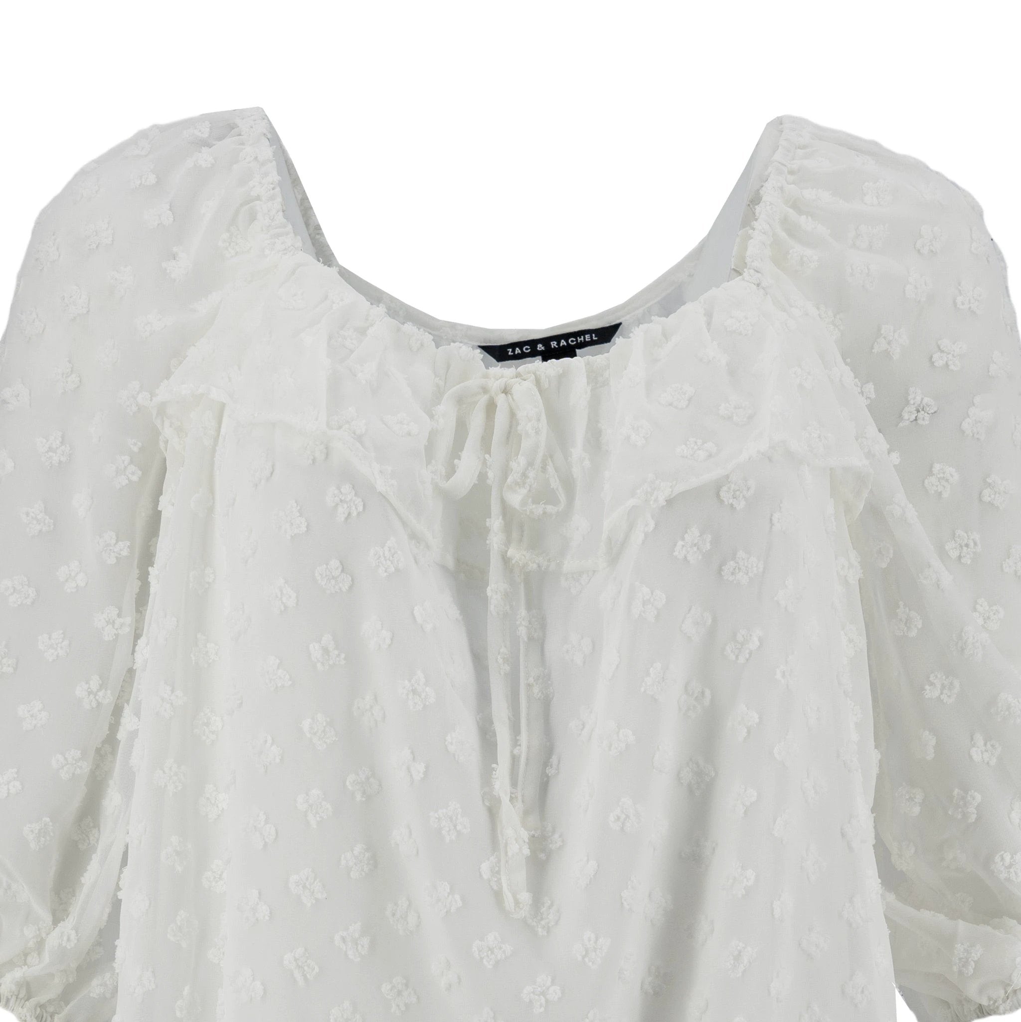 Blusa Zac & Rachel Mangas 3/4 Swiss Point Para Damas by Zac & Rachel
