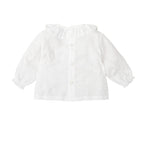 Camisa Badidu Mangas Largas Lisa Swiss Dot Para Niños by Babidu