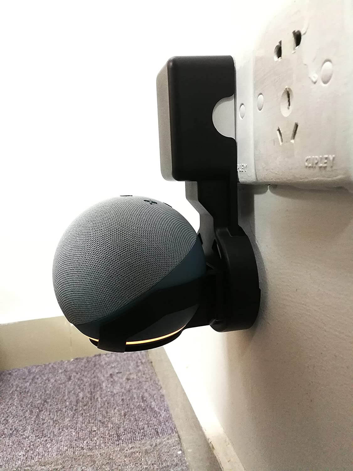 Soporte de Pared Alexa Echo Dot 4th Gen c/ Reloj