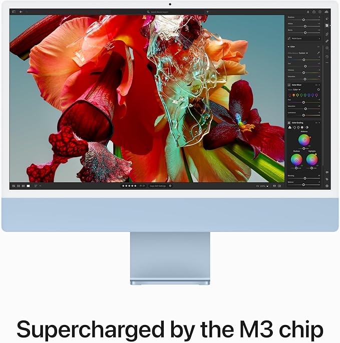Apple iMac 24" (M3 8-Core CPU / 8GB RAM / 10-Core GPU / 256GB SSD - Blue)