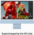 Apple iMac 24" (M3 8-Core CPU / 8GB RAM / 10-Core GPU / 256GB SSD - Blue)