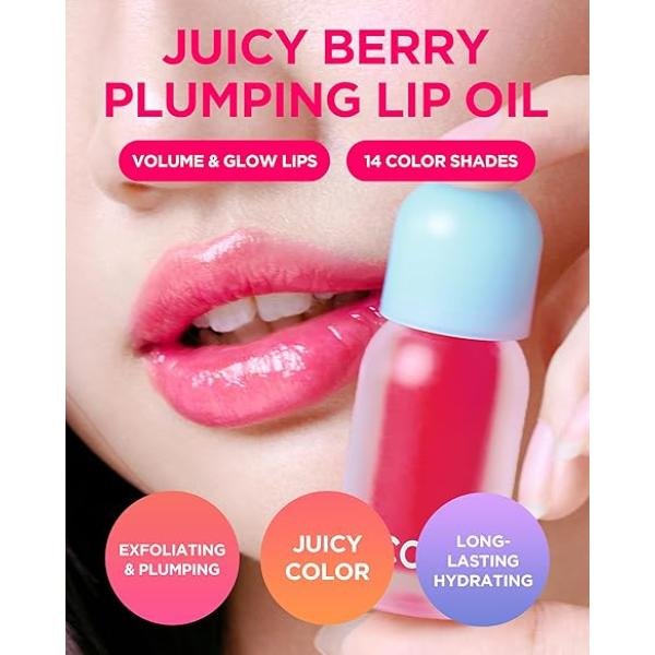 TOCOBO JUICY BERRY PLUMPING LIP OIL 06 BERRY CANDY 4.0G