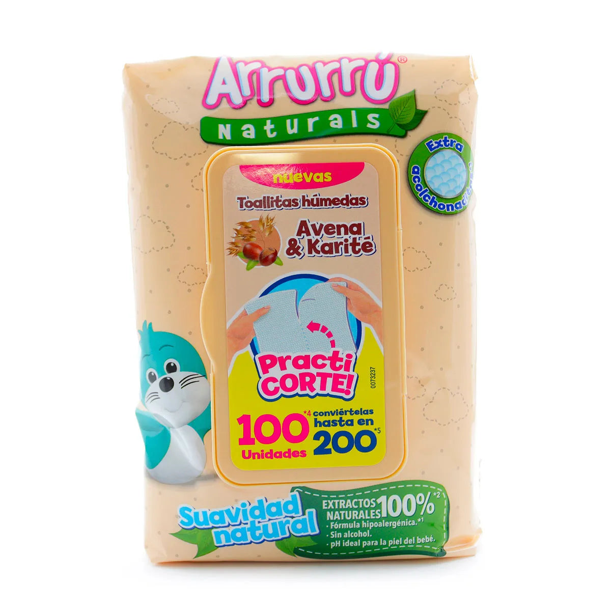 Arrurru Wipes Avena y Karite 100 unds