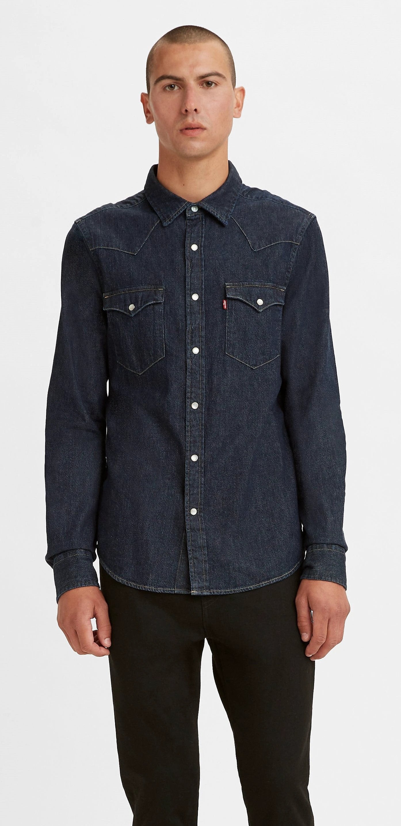 Camisa Levis Mangas Largas Lisa para Caballeros 857450002
