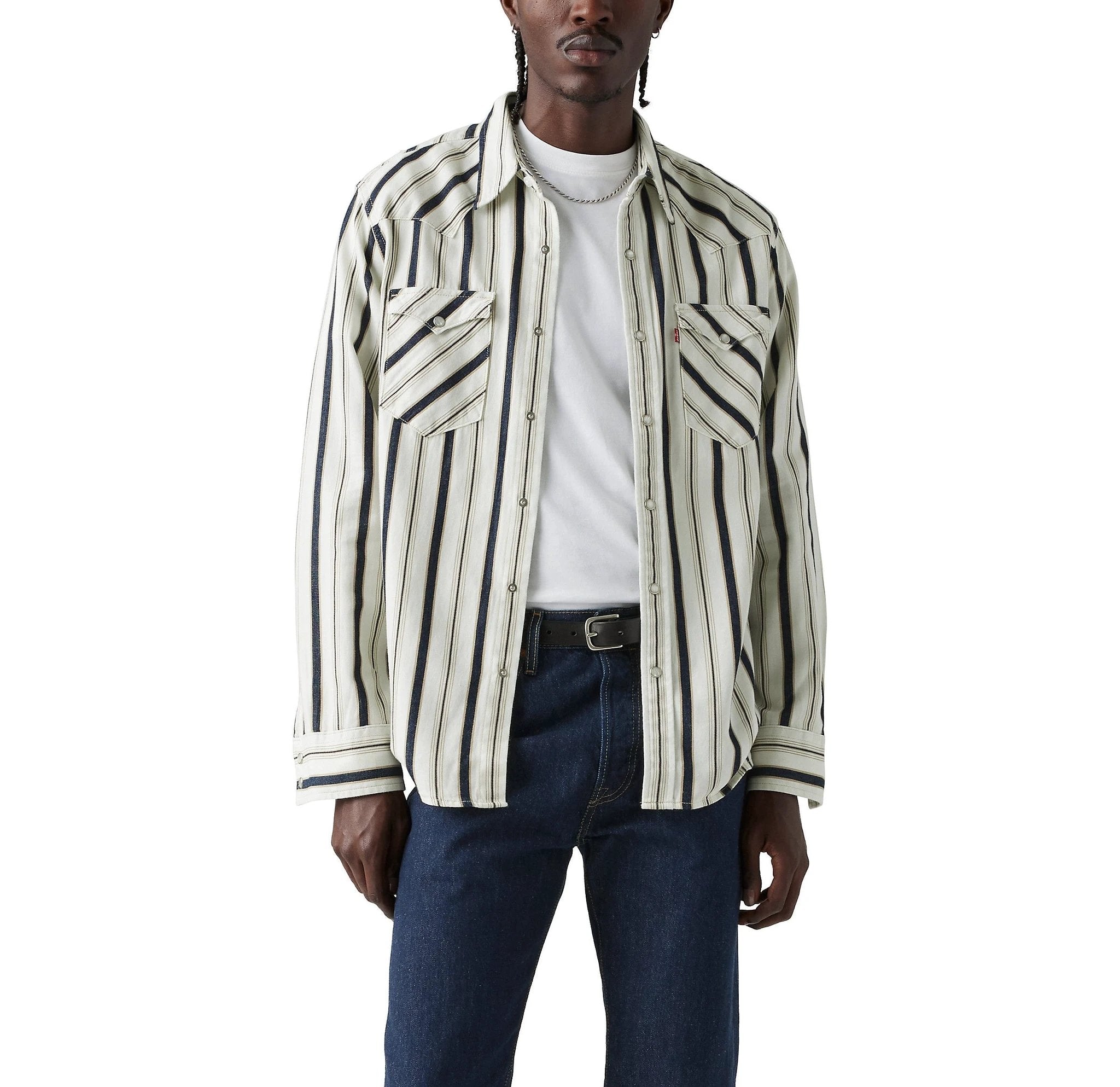 Camisa Levis Mangas Largas Rayas P/ Caballeros 857450151 by Levis