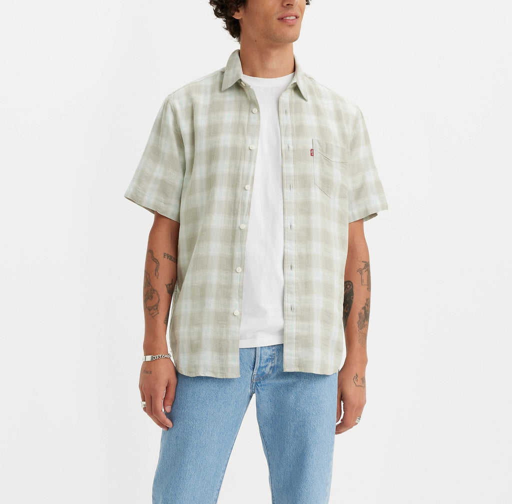 Camisa Levis Mangas Cortas Cuadros P/ Caballeros 866270218 by Levis