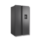 Nevera Side by Side TCL P650SBC 23 Pies Cúbicos Inverter Dispensador Agua Gris Oscuro