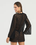 Vestido-Corto-|-En-Malla-|-Manga-Larga_St Even Colombia_900147