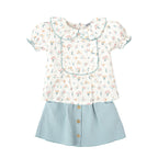 Conjunto Babidu Mangas Cortas Estampado Para Niñas by Babidu