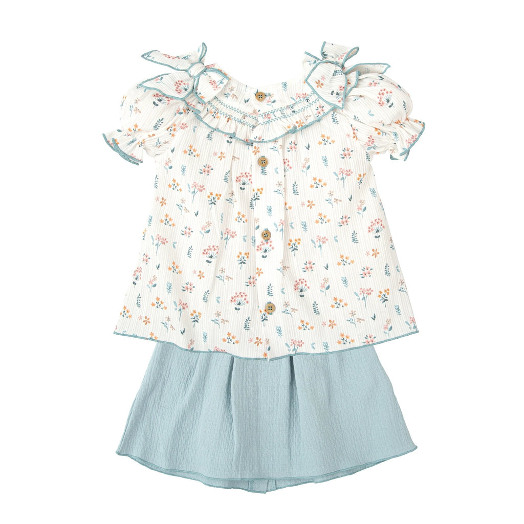 Conjunto Babidu Mangas Cortas Estampado Para Niñas by Babidu