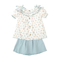 Conjunto Babidu Mangas Cortas Estampado Para Niñas by Babidu