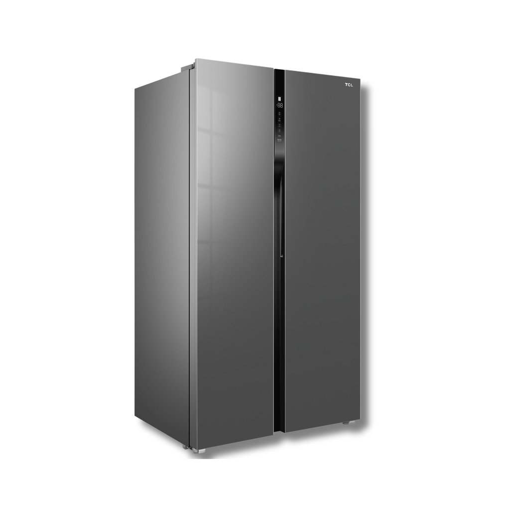 Nevera Side by Side TCL P650SBGS 23 Pies Cúbicos Inverter Glass Silver