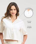 Camisa-de-Botones-|-Silueta-Amplia-|-Manga-Corta_St Even Colombia_99957