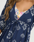 Vestido-Corto-|-Escote-en-V-|-Mangas-3/4_St Even Colombia_99987