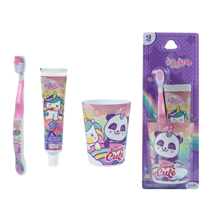 GT Unicornio Blister Pasta Dental + Cepillo + Vaso