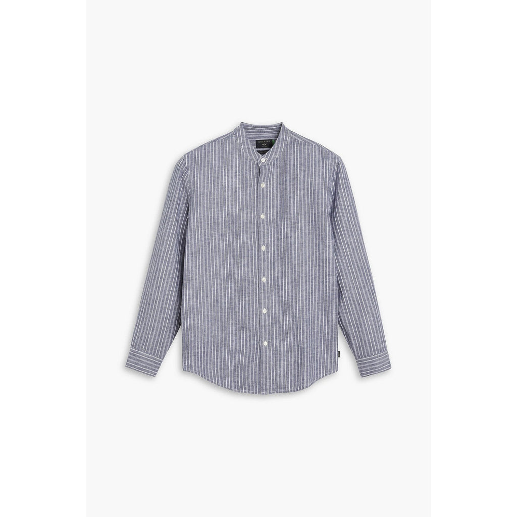 Camisa Dockers Mangas Largas Rayas Cuello Chino Para Caballeros by Dockers