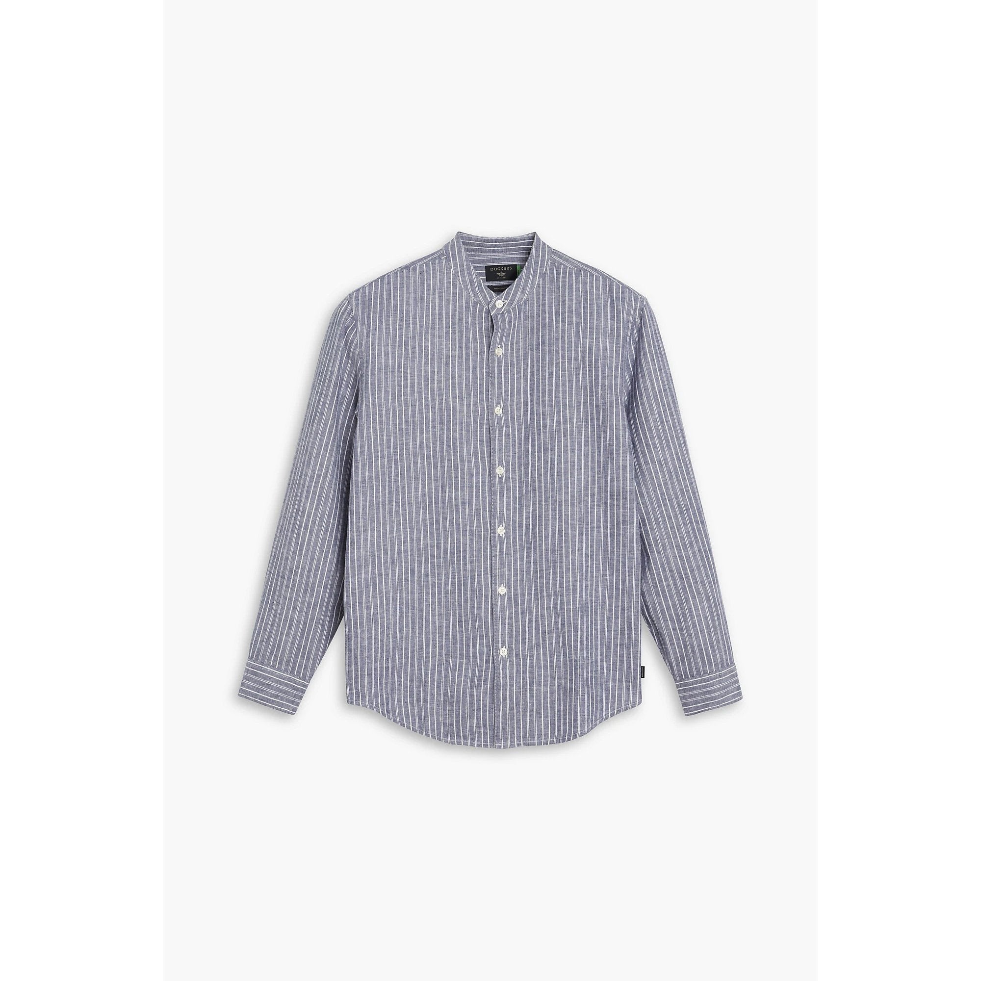 Camisa Dockers Mangas Largas Rayas Cuello Chino Para Caballeros by Dockers