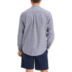 Camisa Dockers Mangas Largas Rayas Cuello Chino Para Caballeros by Dockers
